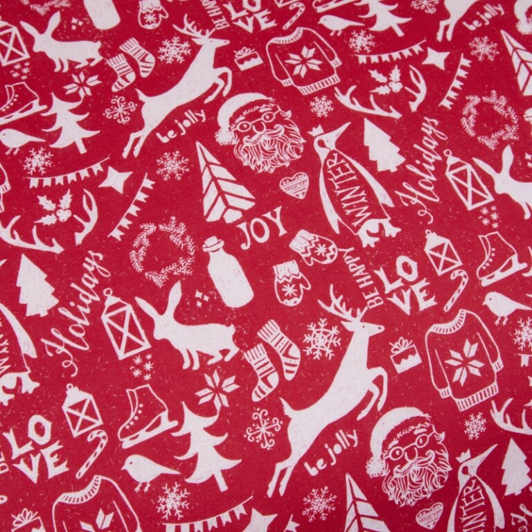 Atelier Morphée - Parure de lit Noël Rouge