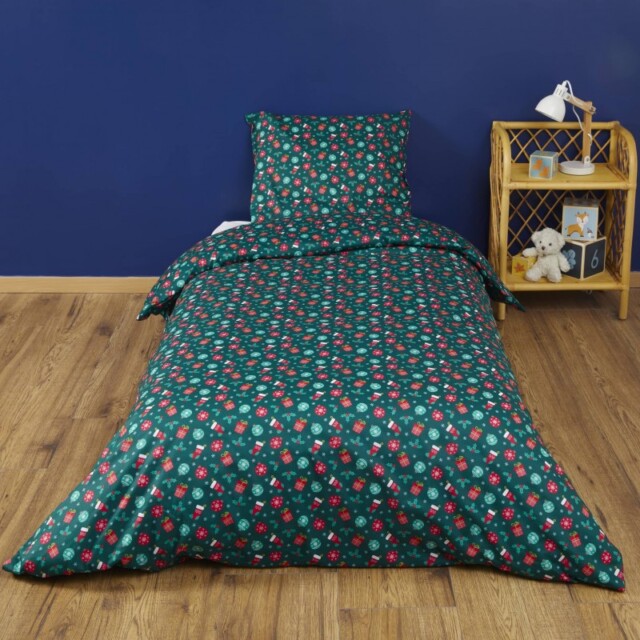 Atelier Morphée - Parure de lit Noël Vert