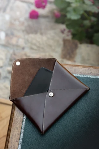Daguet - Pochette enveloppe A5 – Marron