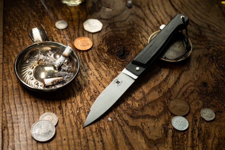 Couteaux Morta - Couteau Morta à pompe arrière Sans Ivoire Sans Fourreau clip