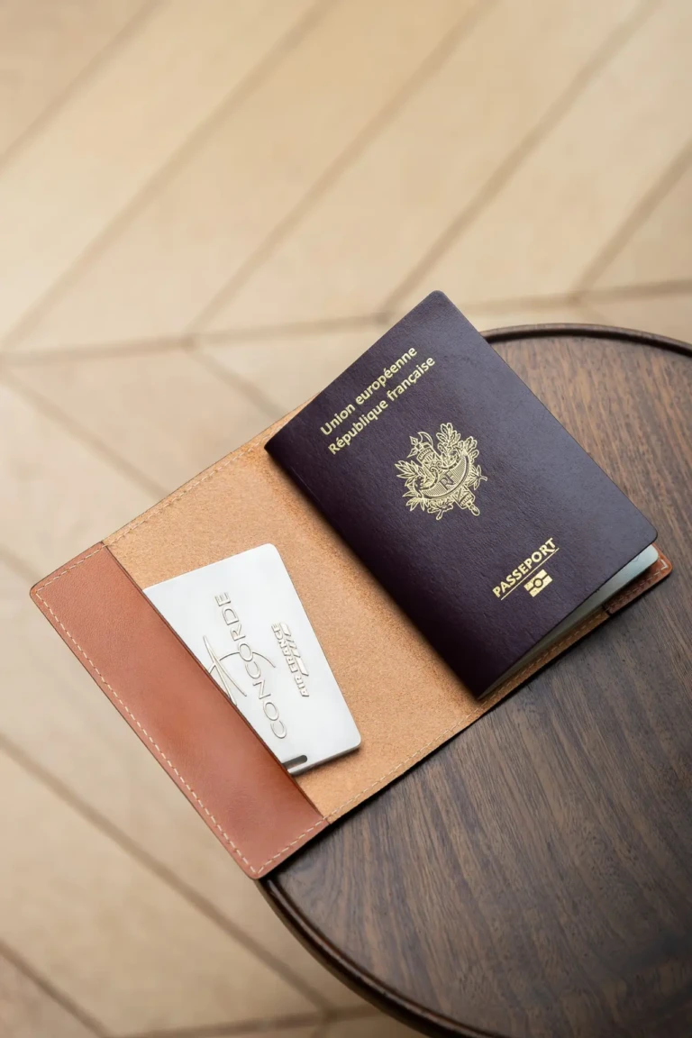 Daguet - Porte-passeport - Camel
