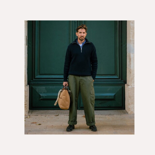 Bleu De Chauffe - Pull Camionneur Sauzon - Bleu Marine