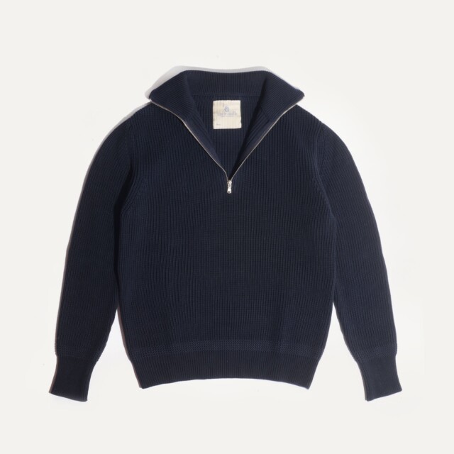 Bleu De Chauffe - Pull Camionneur Sauzon - Bleu Marine