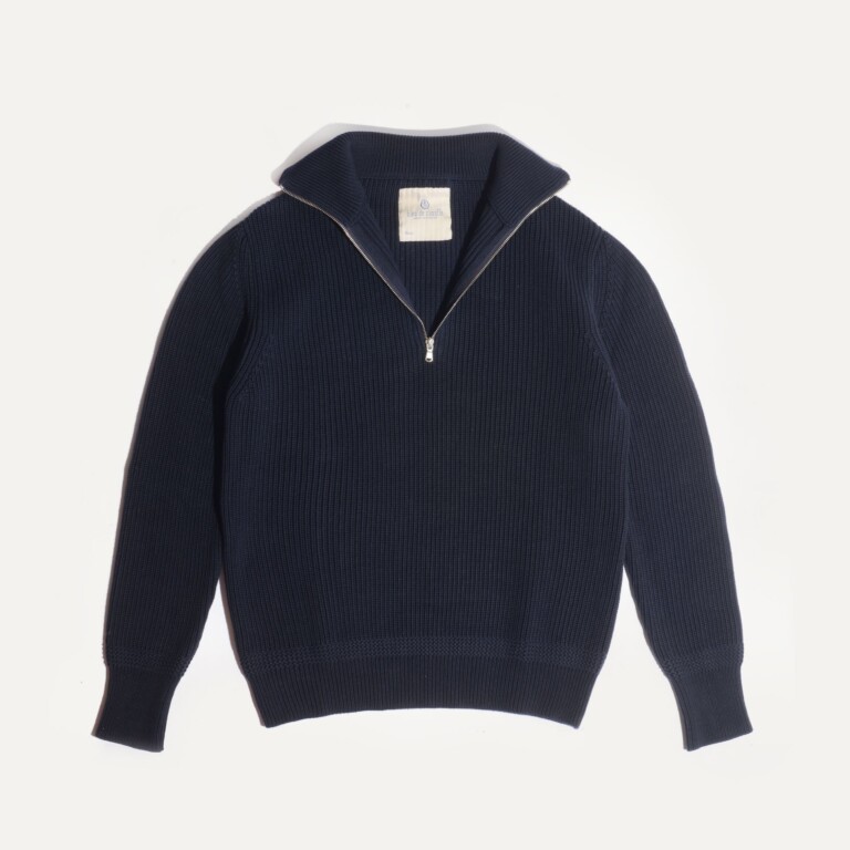 Bleu De Chauffe - Pull Camionneur Sauzon - Bleu Marine