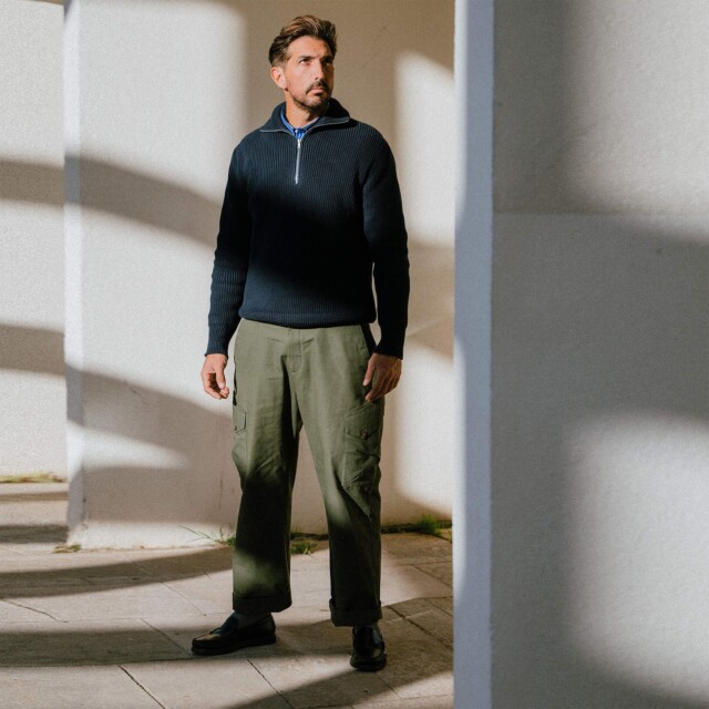 Bleu De Chauffe - Pull Camionneur Sauzon - Bleu Marine