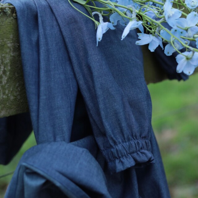 Quintessence - Robe Allegra - jean de coton bleu