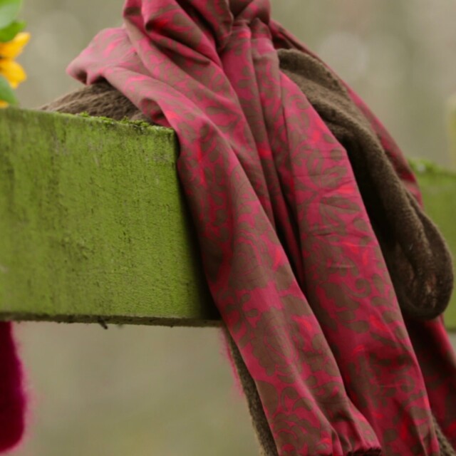 Quintessence - Robe Allegra - Satin de coton Gourmandise moka & rose