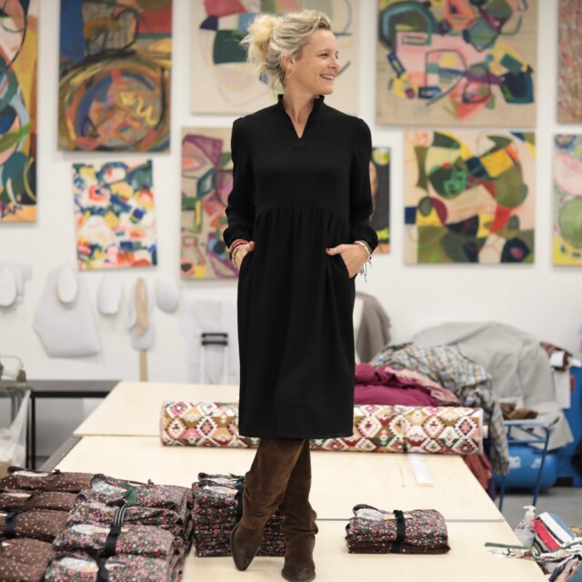 Quintessence - Robe Allegra - viscose noire