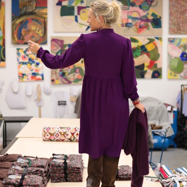 Quintessence - Robe Allegra - viscose prune