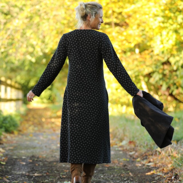 Quintessence - Robe Armande – double gaze de coton feuillage d'hiver