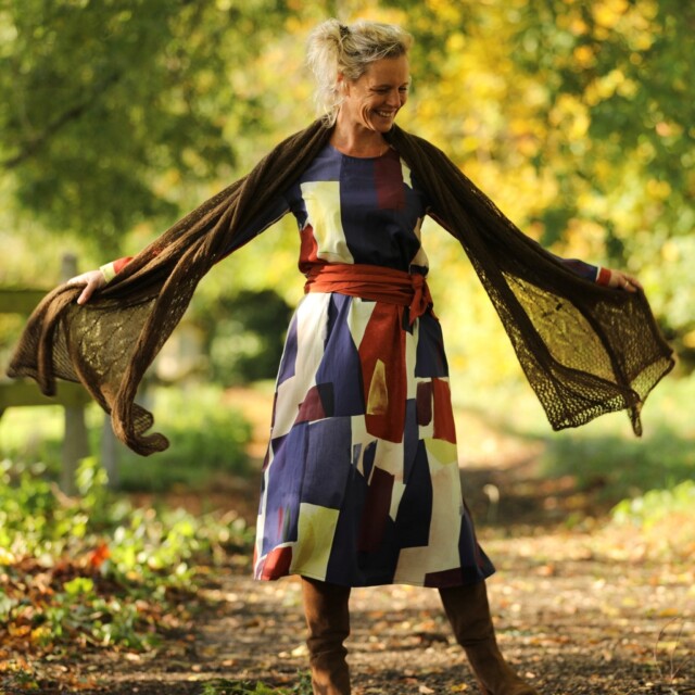 Quintessence - Robe Armande – Satin de coton Atelier d'artiste