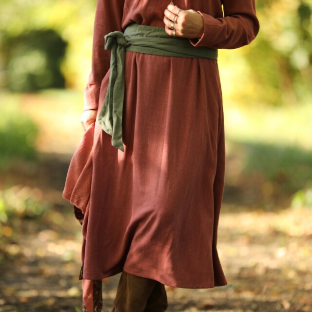 Quintessence - Robe Armande – viscose/lin rose boisé