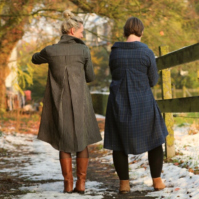 Quintessence - Robe Carole – flanelle de coton tartan bleu