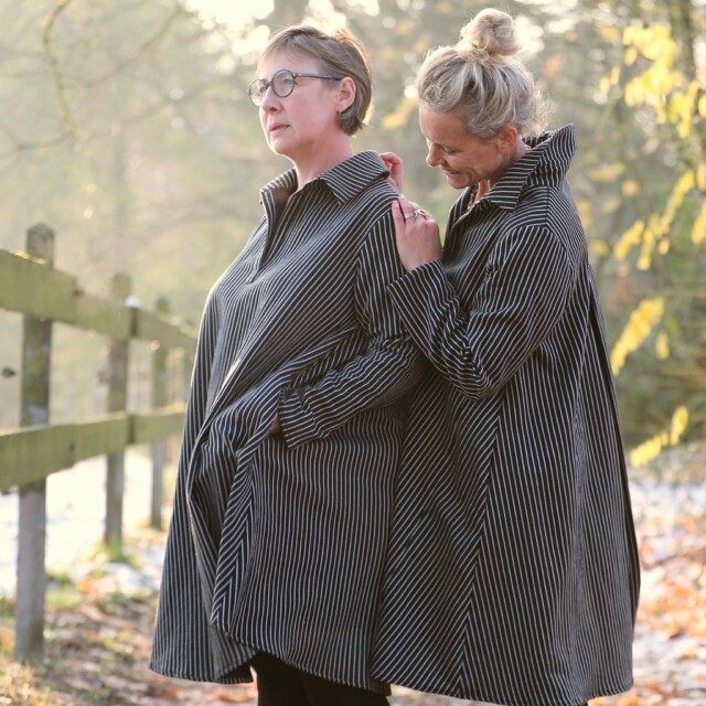 Quintessence - Robe Carole – Rayures Marinière nocturne
