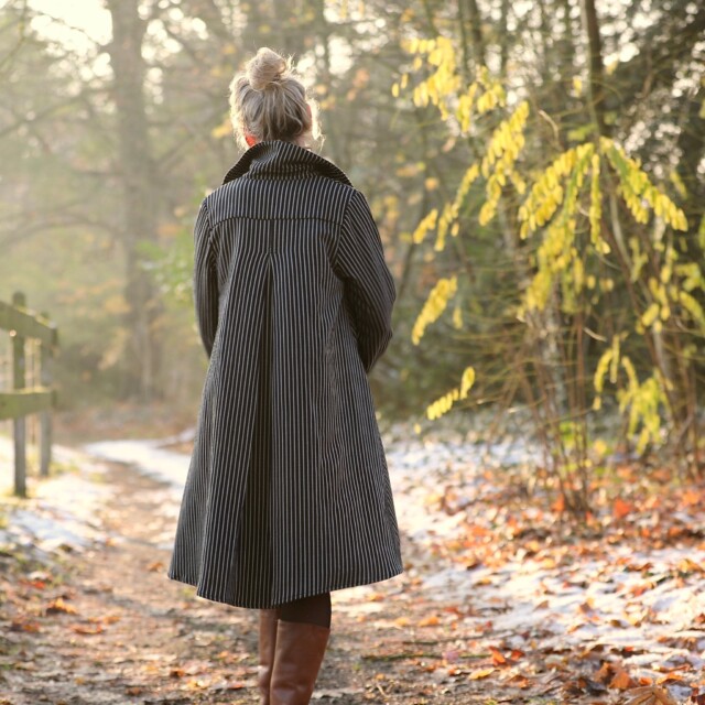 Quintessence - Robe Carole – Rayures Marinière nocturne