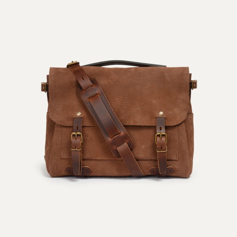 Bleu De Chauffe - Sac Postier Eclair S - Soft Marron