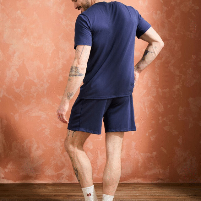Lemahieu - Short coton modal - Marine - Homme