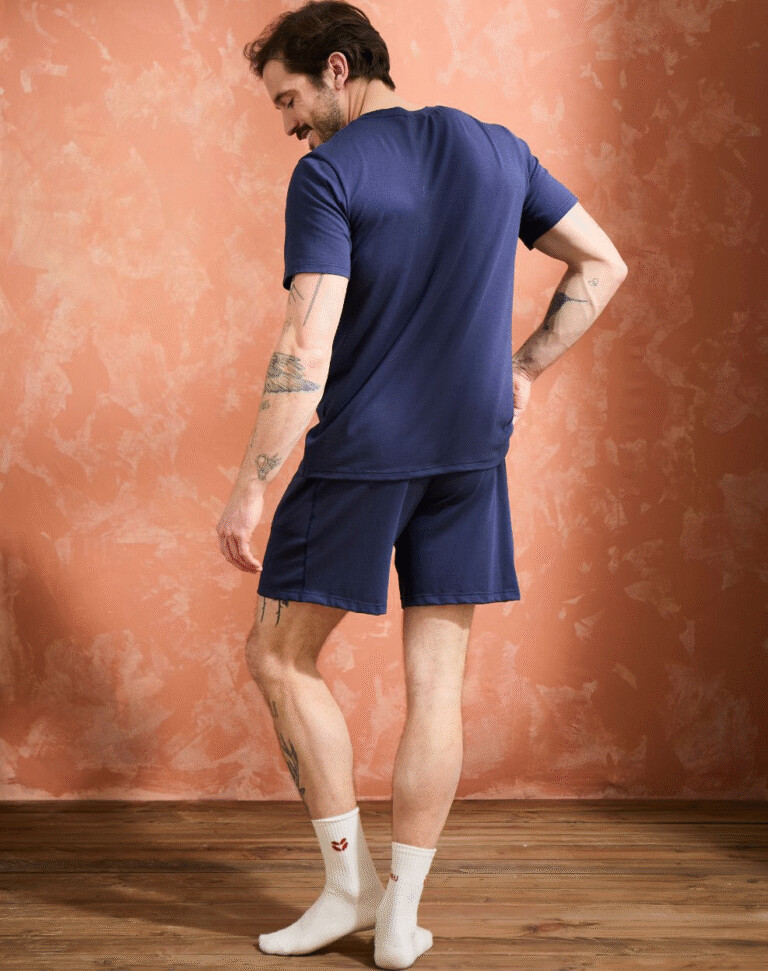 Lemahieu - Short coton modal - Marine - Homme
