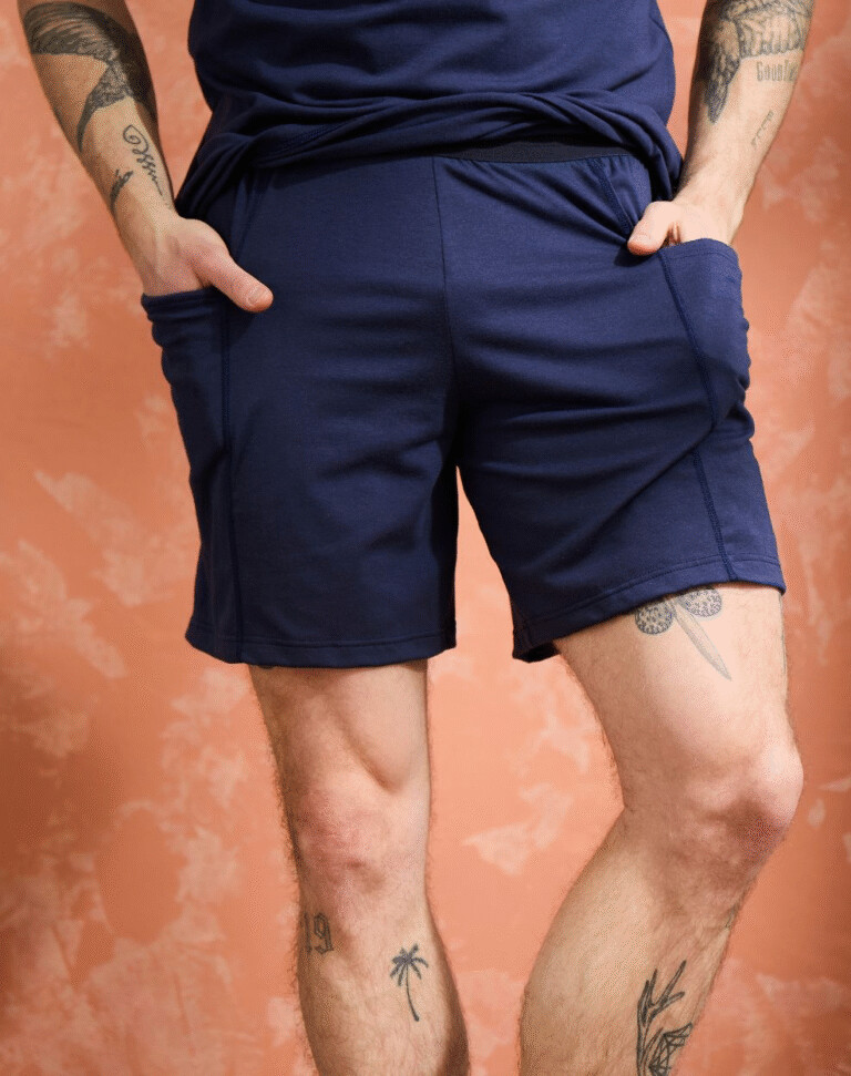 Lemahieu - Short coton modal - Marine - Homme