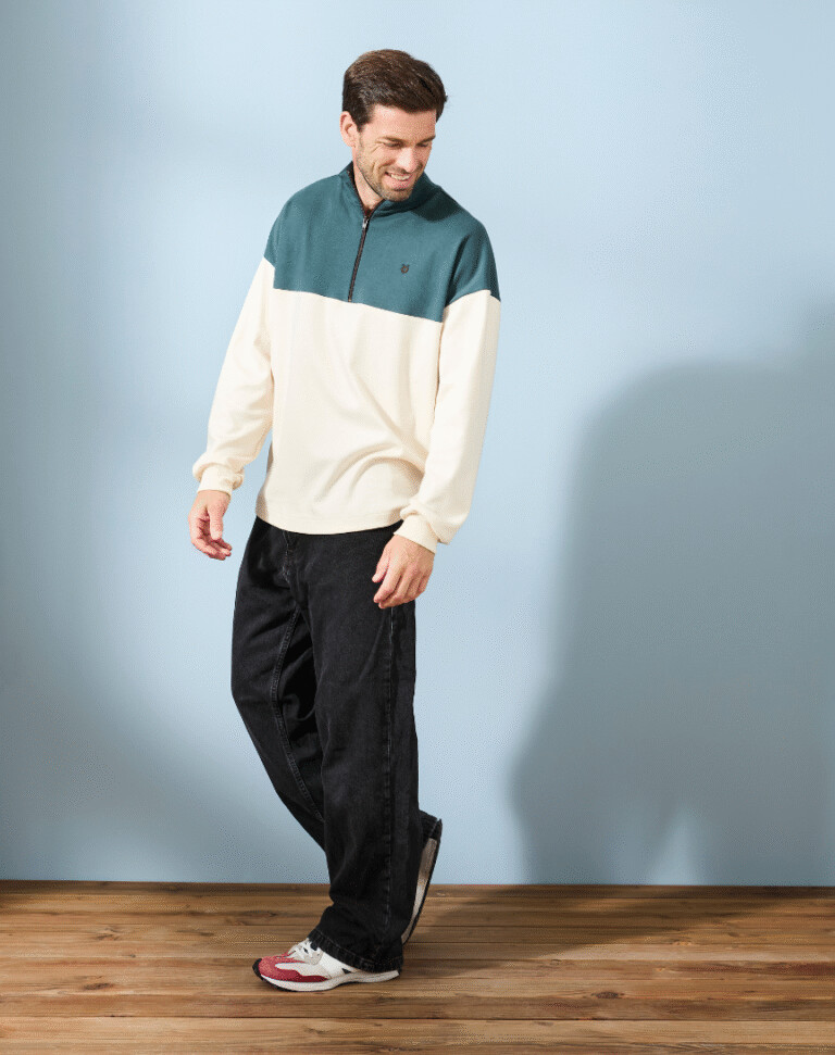 Lemahieu - Sweat zippé en Coton BIO - Cèdres - Homme