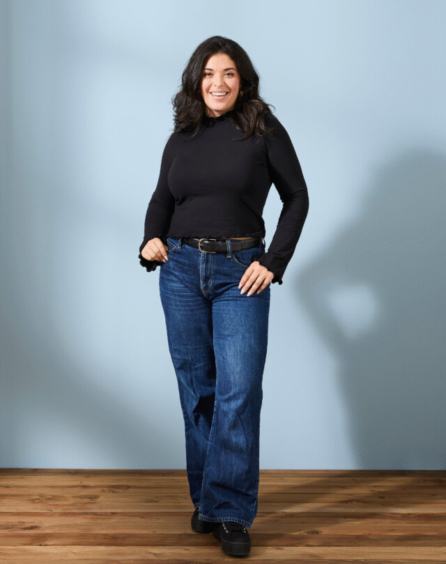 Lemahieu - T-shirt col cheminée - Noir - Femme