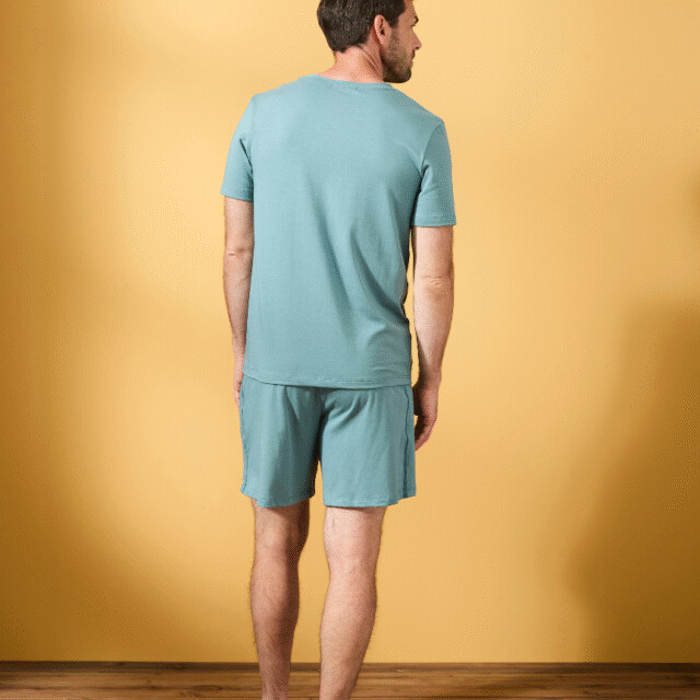 Lemahieu - T-shirt coton modal à poche - Velours - Col rond - Homme