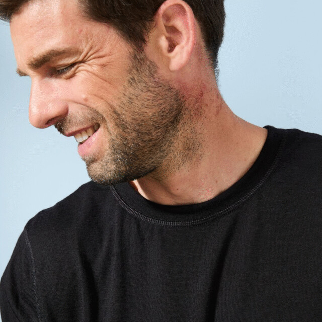 Lemahieu - T-shirt 100% Laine Mérinos - Noir - Homme