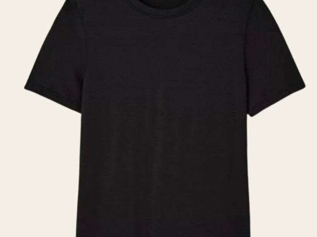Lemahieu - T-shirt 100% Laine Mérinos - Noir - Homme