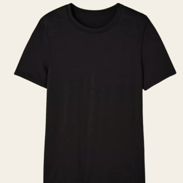 Lemahieu - T-shirt 100% Laine Mérinos - Noir - Homme
