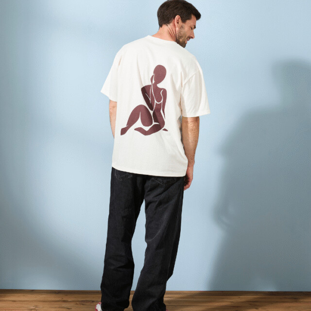 Lemahieu - T-shirt loose - Octobre Rose - Homme