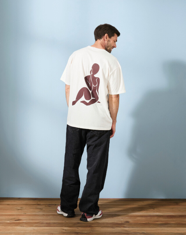 Lemahieu - T-shirt loose - Octobre Rose - Homme