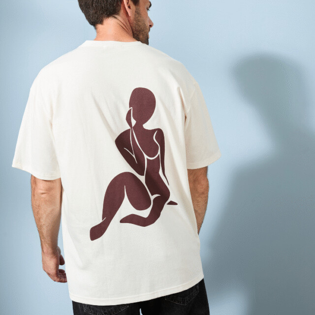 Lemahieu - T-shirt loose - Octobre Rose - Homme