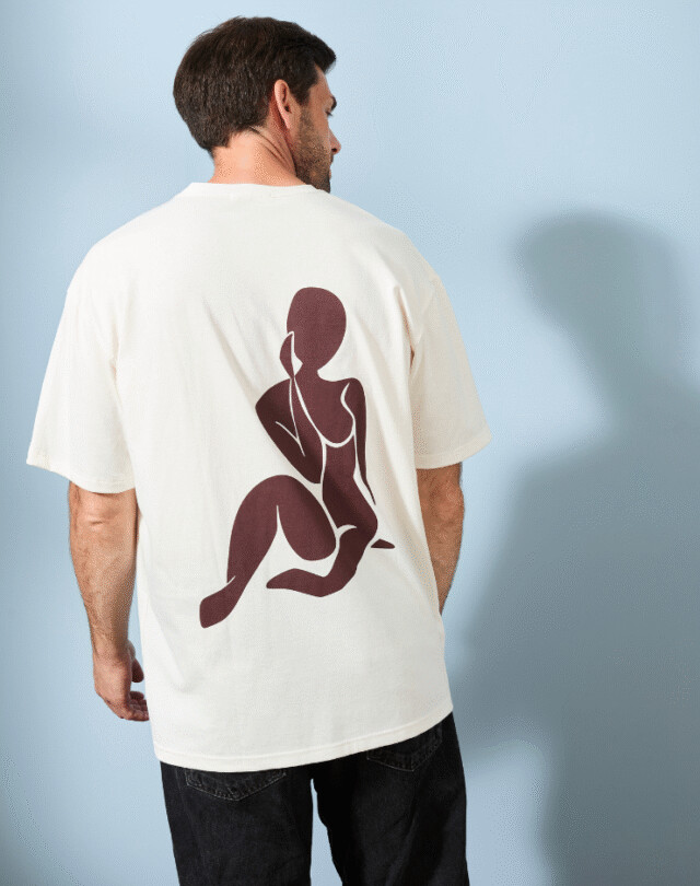 Lemahieu - T-shirt loose - Octobre Rose - Homme