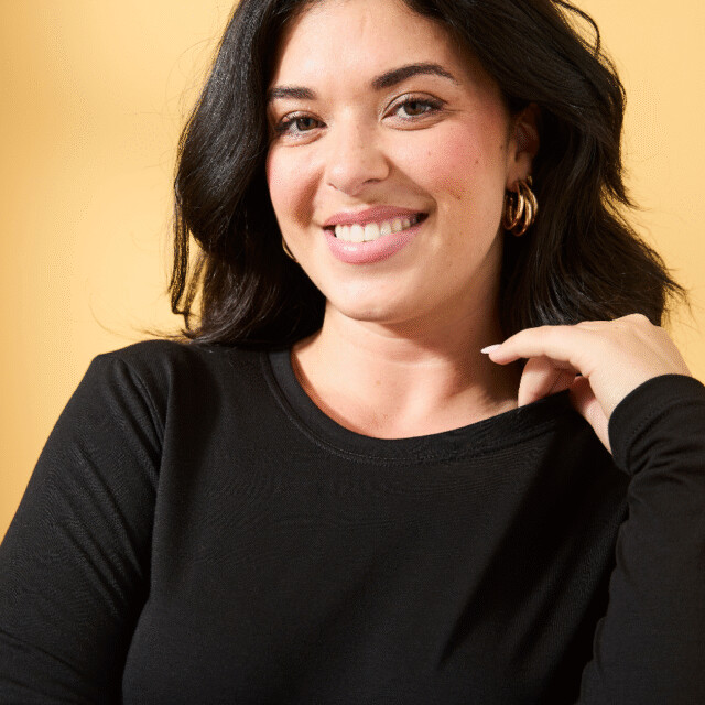 Lemahieu - T-shirt manches longues coton modal - Noir - Femme