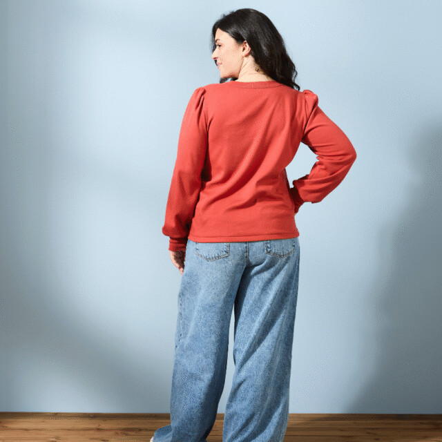 Lemahieu - Top manches longues - Tomette - Femme