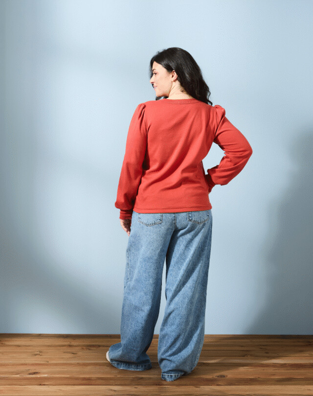 Lemahieu - Top manches longues - Tomette - Femme