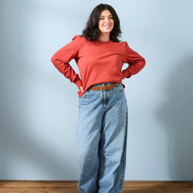 Lemahieu - Top manches longues - Tomette - Femme