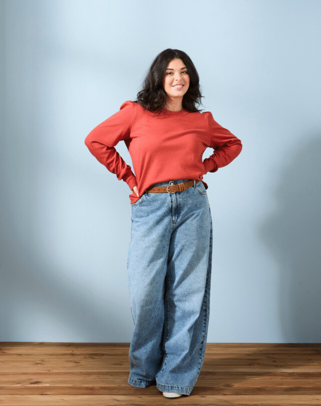 Lemahieu - Top manches longues - Tomette - Femme