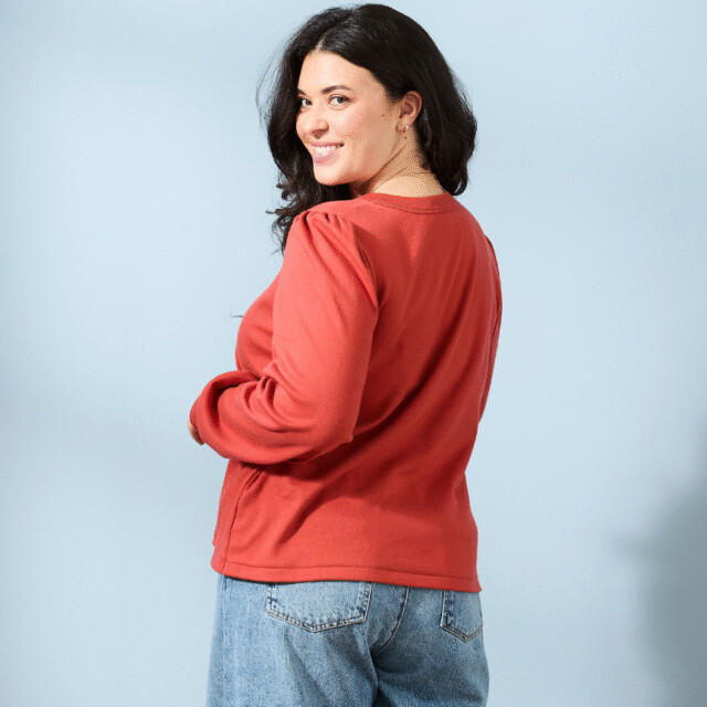 Lemahieu - Top manches longues - Tomette - Femme
