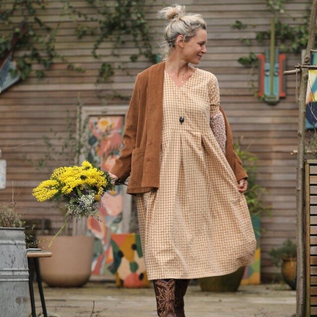 Quintessence - Veste Faustine - velours côtelé chamois