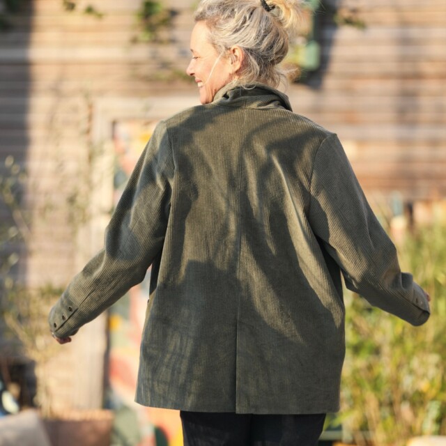 Quintessence - Veste Faustine - velours côtelé kaki