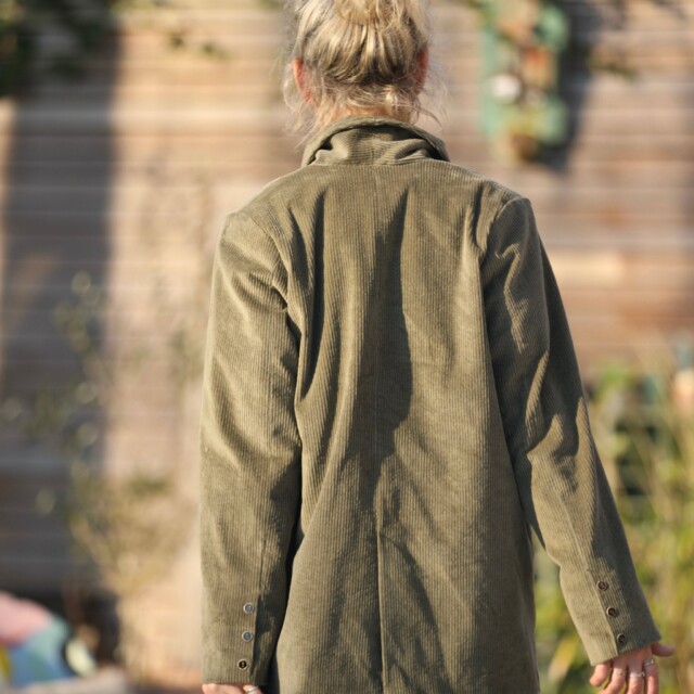 Quintessence - Veste Faustine - velours côtelé kaki