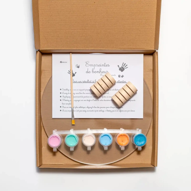 LouYou - Kit Empreintes de mains pour 4 - Deux Supports Ronds – Pep's