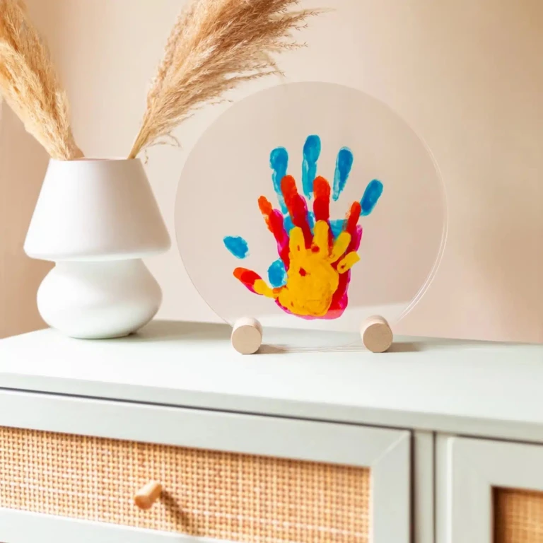 LouYou - Kit Empreintes de mains pour 4 - Deux Supports Ronds – Pep's
