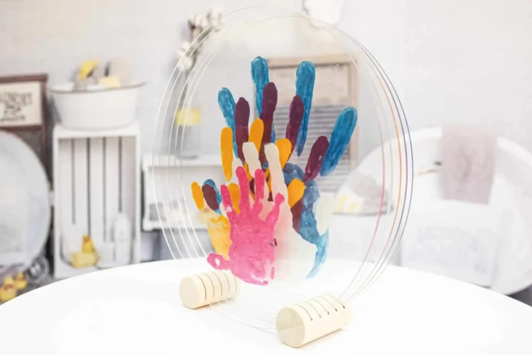 LouYou - Kit Empreintes de mains pour 5 - Deux Supports Ronds – Pep's