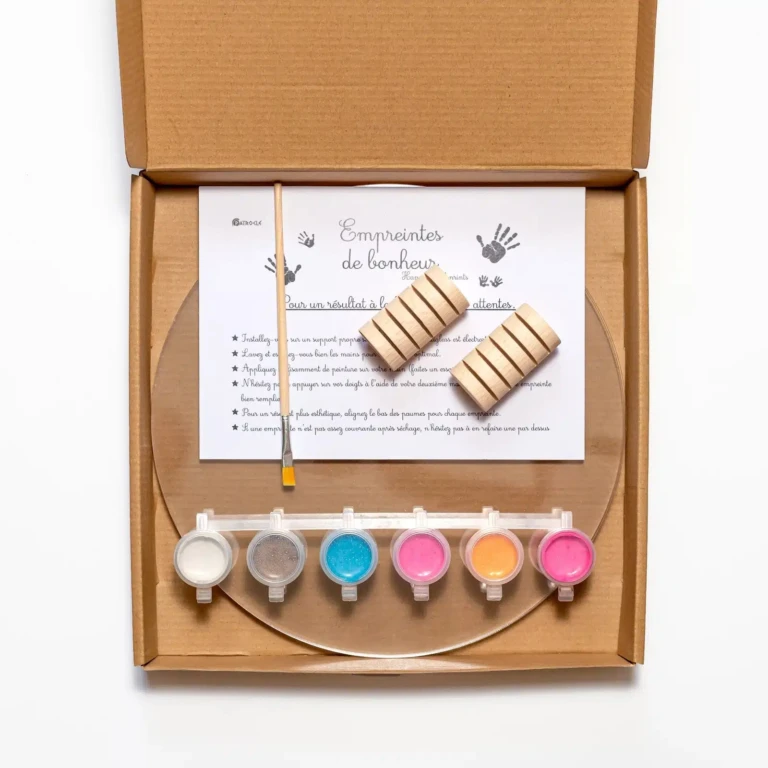 LouYou - Kit Empreintes de mains pour 5 - Deux Supports Ronds – Pep's