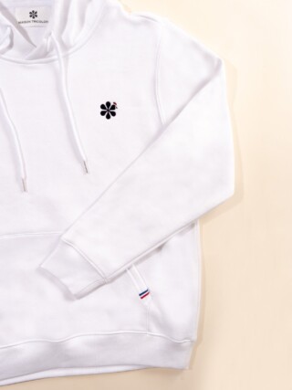 Maison Tricolore - Le Sweat à Capuche Femme En Coton Bio – Blanc
