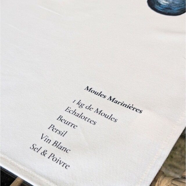 varek.illustrations - Torchon 100% coton : Les Moules Marinières