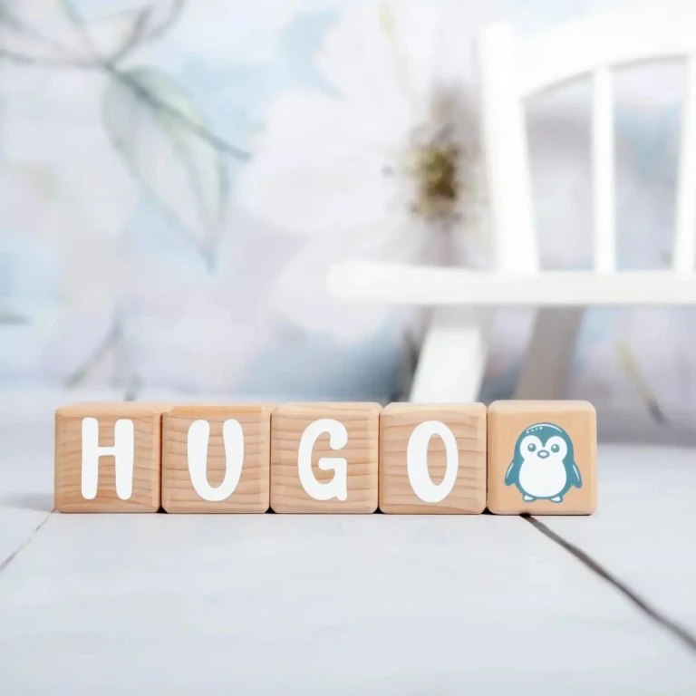 LouYou - 5 Cubes en Bois de 5cm x 5cm + 66 Stickers blancs