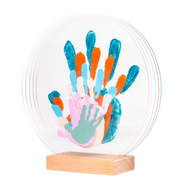 LouYou - Kit Empreintes de mains pour 6 personnes – Support Rectangulaire